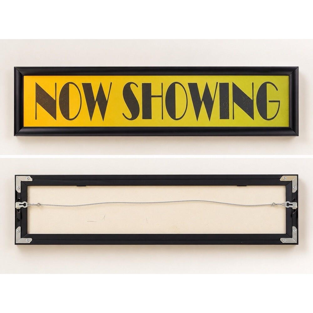 “NOW SHOWING” Framed Theater/Marquee Wall Sign —